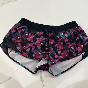 lulu lemon colorful shorts with tie